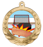 3D Hockey Motion Medal 2 3/4"