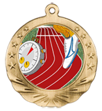 3D Track Motion Medal 2 3/4"