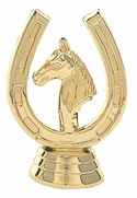 Gold 2 1/2"Horseshoe + Head Trim