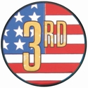 2" FLAG 3RD PLACE MYLAR