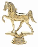 Gold 3 3/4" Tenn. Walking Horse figure