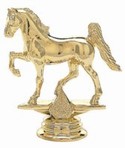 Gold 3 3/4" Gaited Horse Figure