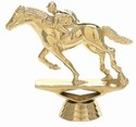 Gold  3 3/4" Race Horse figure