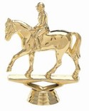 Gold  4 1/2" Equestrian Horse figure