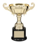 7 3/8" GOLD METAL CUP