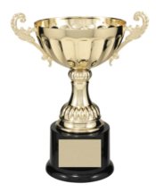 8 1/2" GOLD METAL CUP