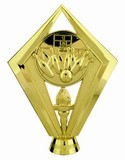 Gold  5-1/2" Bowling Scene figure