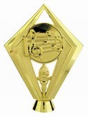 Gold 5 1/2" Music Scene Figure