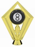 Gold  5-1/2" 8 Ball Scene figure