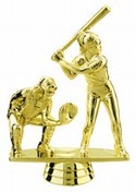 Gold 5" Female Double Softball figure
