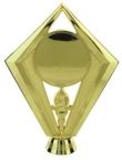 5 1/2" Gold 2" Diamond Insert holder figure