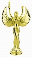 Gold 5-3/4" Female Victory Figure