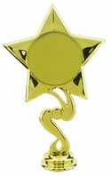 6-1/4" 2" Star Insert Holder Trophy Figure