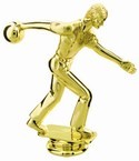 Gold 5" Male Bowler figure