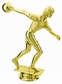 Gold 5" Female Bowler figure