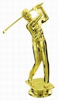 Gold 5-1/4" Male Golf figure