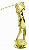 Gold 5-1/4" Female Golf figure