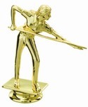 4-1/4" Female Billiards / Pool figure