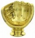 Gold 3-1/4" Baseball Holder Figure