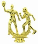 Gold 5-3/4" Female Double Softball figure