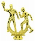 Gold 5-3/4" Male Double Baseball figure