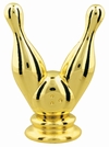 Gold  3-1/2" Bowling Ball / Pins figure