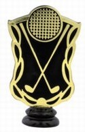 5-1/4" Black/Gold Golf figure