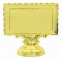 Gold 4" - 3-1/2" x 2" Plate Holder Figure