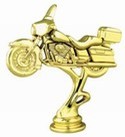 Gold 4-7/8" Road Motorcycle figure