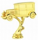 Gold 4-1/4" Antique Car figure