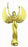 Gold 8-3/4" Female Victory Figure