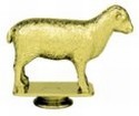 Gold 3" Sheep figure