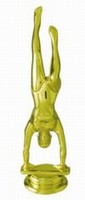 Gold  5-1/2" Female Gymnast figure