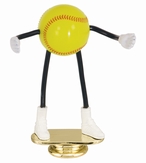 5" Trophy Dude Bendable Softball Figure