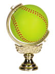 Gold 5" Spinning Soft - softball figure