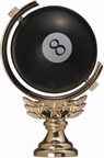 Gold 5" Spinning Soft - 8 ball figure