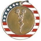 2" Stars & Stripes Medal - Cheerleading