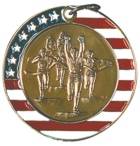 2" Stars & Stripes Medal - Cross Country