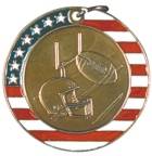 2" Stars & Stripes Medal - Football