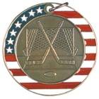 2" Stars & Stripes Medal - Hockey