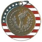 2" Stars & Stripes Medal - Torch