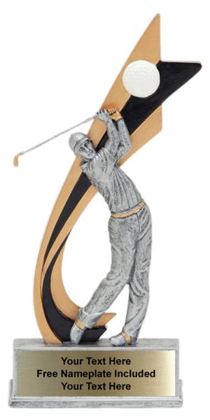 8" Golf Male Live Action Series Resin Trophy