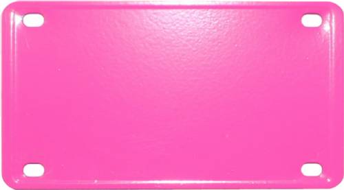 2 1/4" x 4" Pink Laser Engravable Stainless Steel Plate