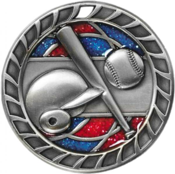 2 1/2" Baseball Glitter Series Award Medal #3