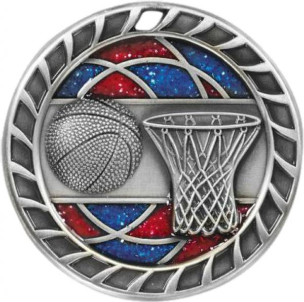 2 1/2" Basketball Glitter Series Award Medal #3
