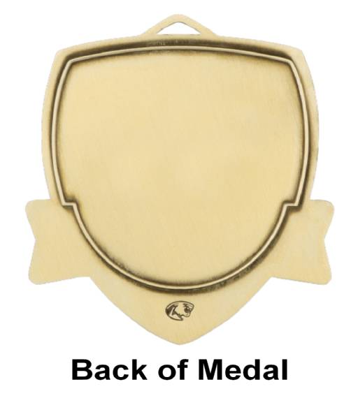 2 1/2" Baseball Shield Series Award Medal #5