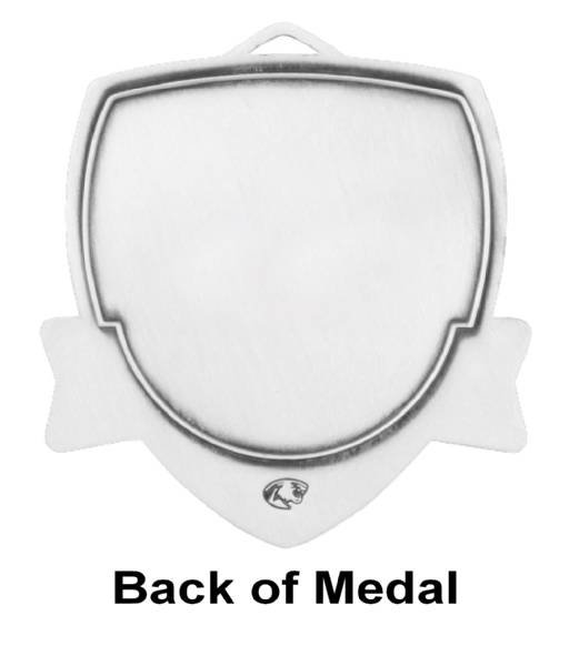2 1/2" 2nd Place Shield Series Award Medal #2