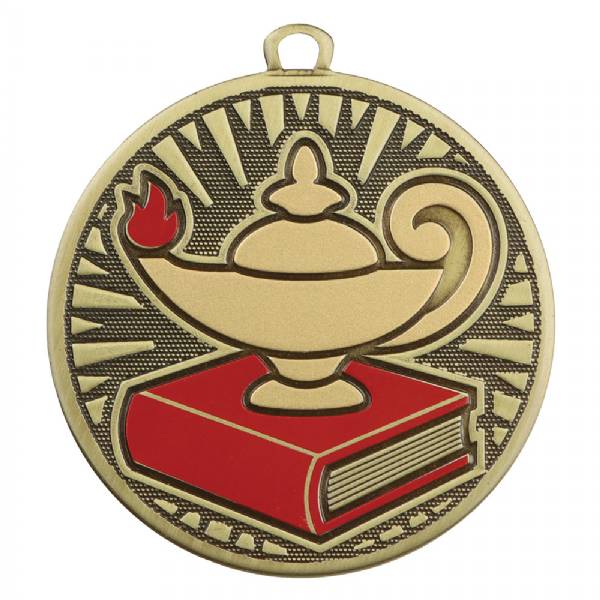 2 3/8" Lamp of Knowledge Velocity Series Award Medal #2