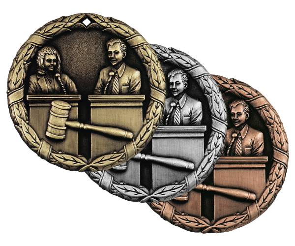 2" Debate XR Series Award Medal