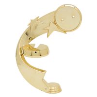 7" Gold Star Step Insert Holder Trophy Riser